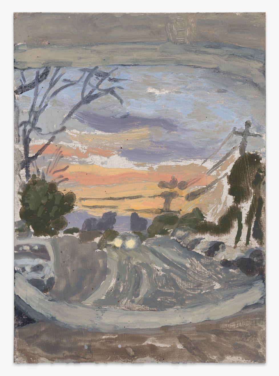 Orange end Oil on Aluminium 12 x 17cm Unframed $750.00 Framed $850.00