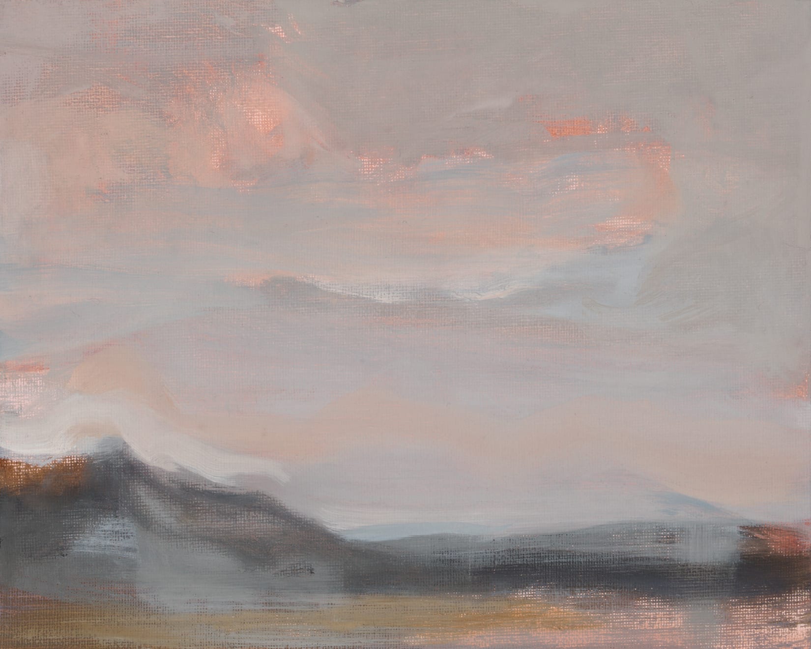 V08 Eternal Shift Oil on Canvas Board Original 20.5 x 30.5 cm Natural Oak Frame $1100 £550 SOLD