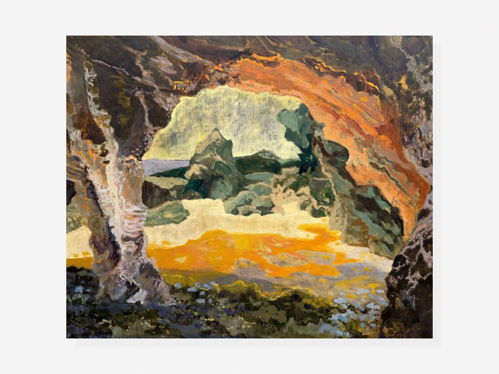 Acquired Work by Georgia — Meg Walters, Each October the Man O'War Wash Over Us, Oil, Oil Stick on Linen Canvas, 116 x 96cm