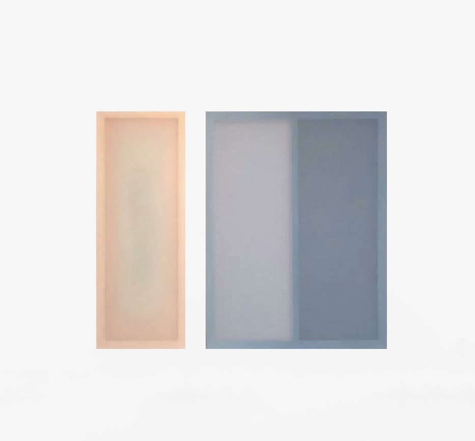 Acquired Work by Pip— Polly Gilroy, Soft Focus, Silk and Chiffon on Pine, 115 x 150cm