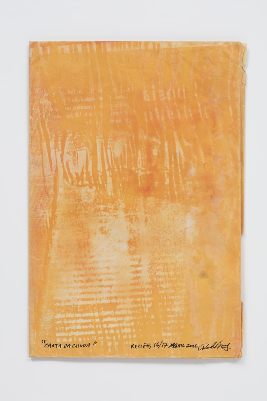 Paulo Bruscky, Letter from the rain, 2016