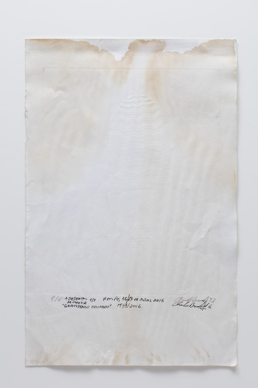 Paulo Bruscky, Gravusenho Chuvado , 1973 / 2016