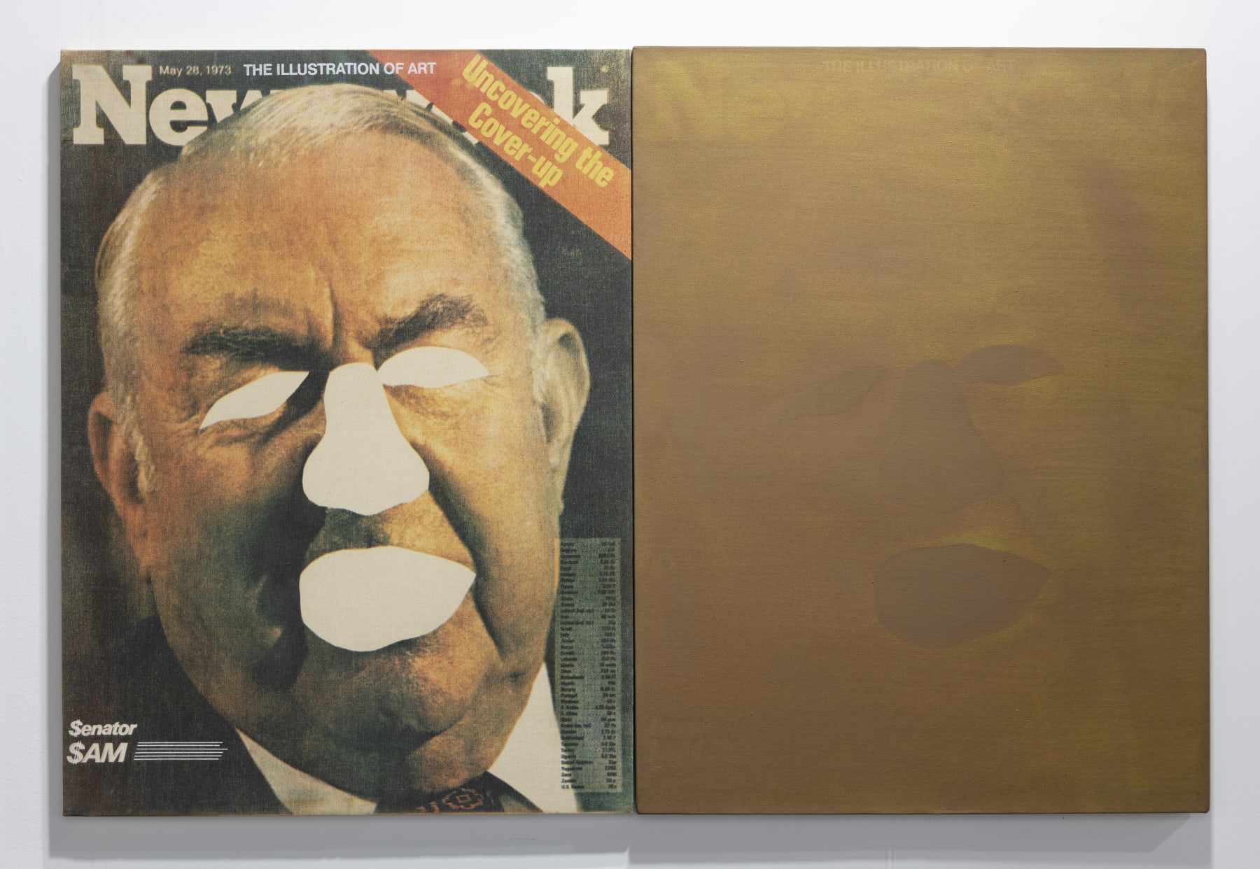Antonio Dias, The Illustration of Art / Uncovering the Cover-Up, 1973