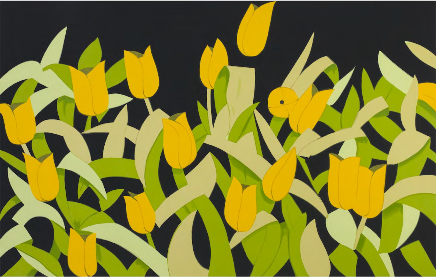 Alex Katz, ¨Yellow Tulips¨, 2014