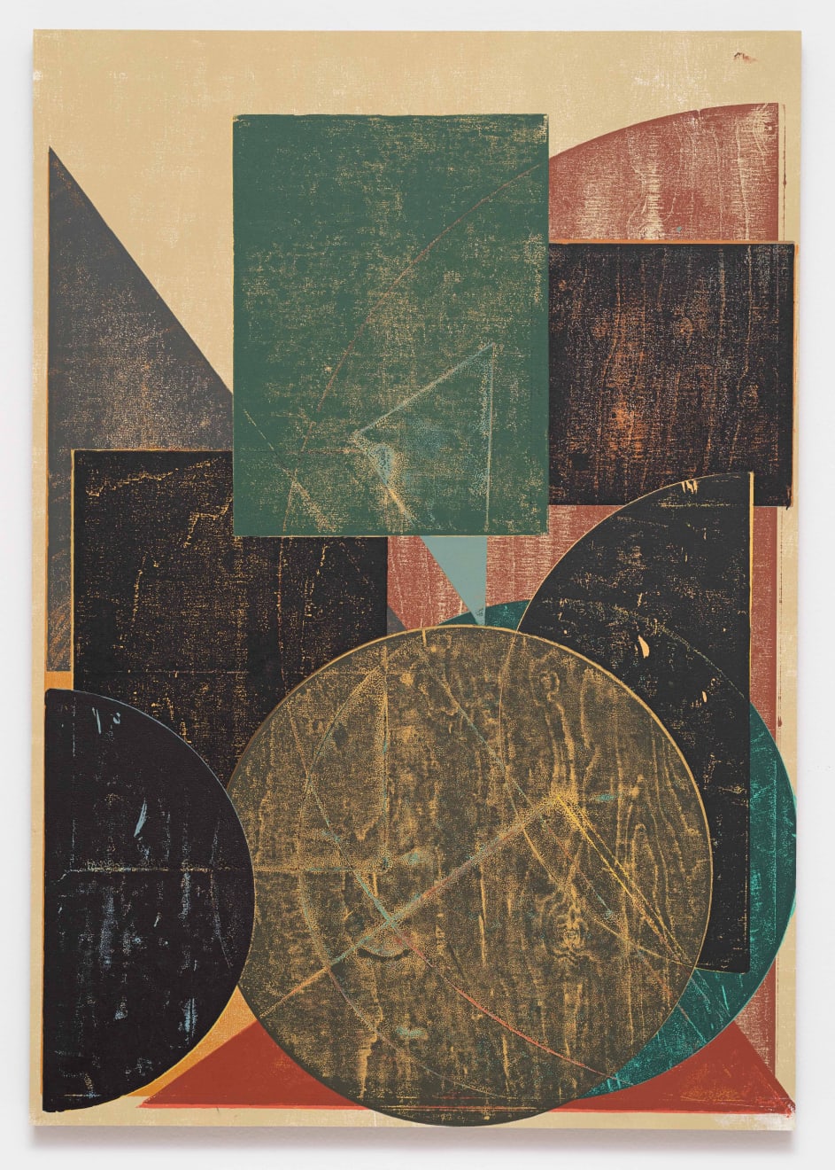 Raphaël Zarka, “Gnomonic wood”, 2025