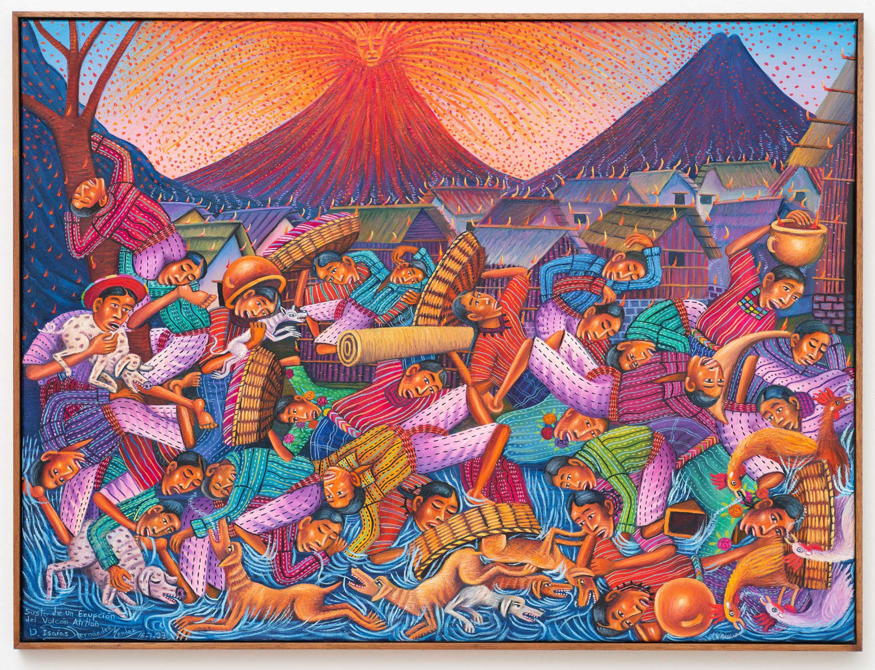 Diego Isaías Hernández, Susto de una erupción del Volcán Atitlán, 2023