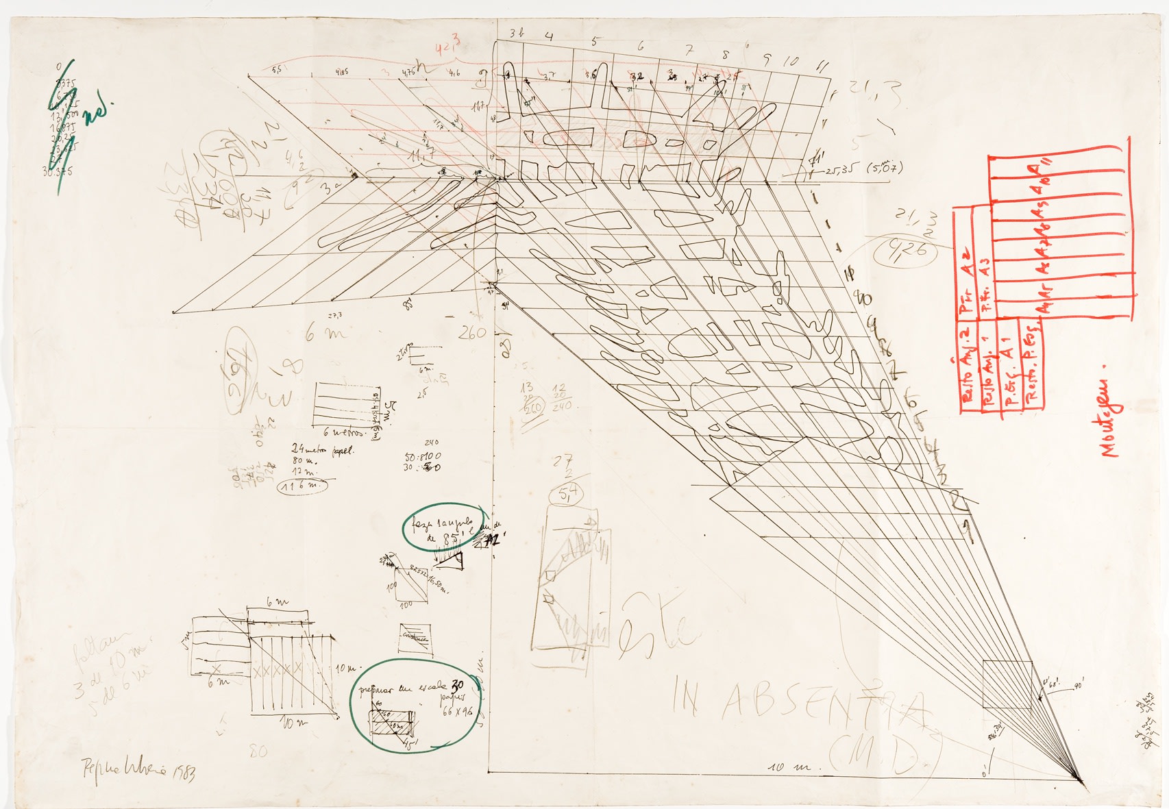 Regina Silveira, In Absentia (M.D.), 1983