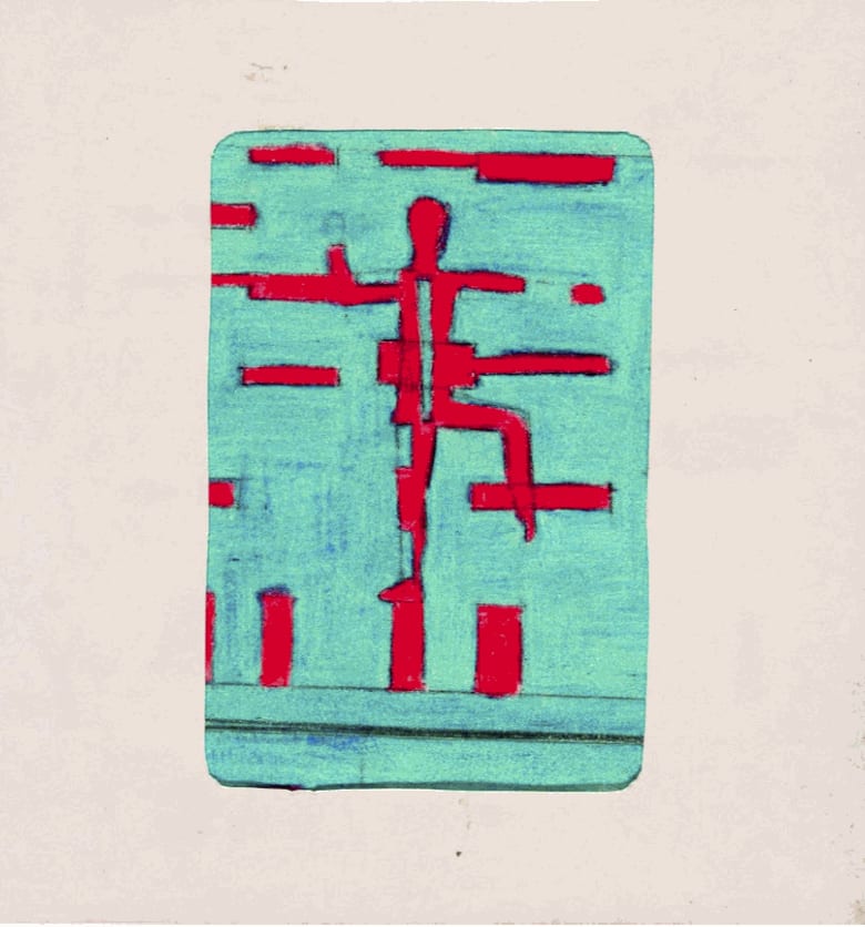 Analivia Cordeiro, 0°‹—›45° version I Scene and costume sketch II Possibility 1A, 1974