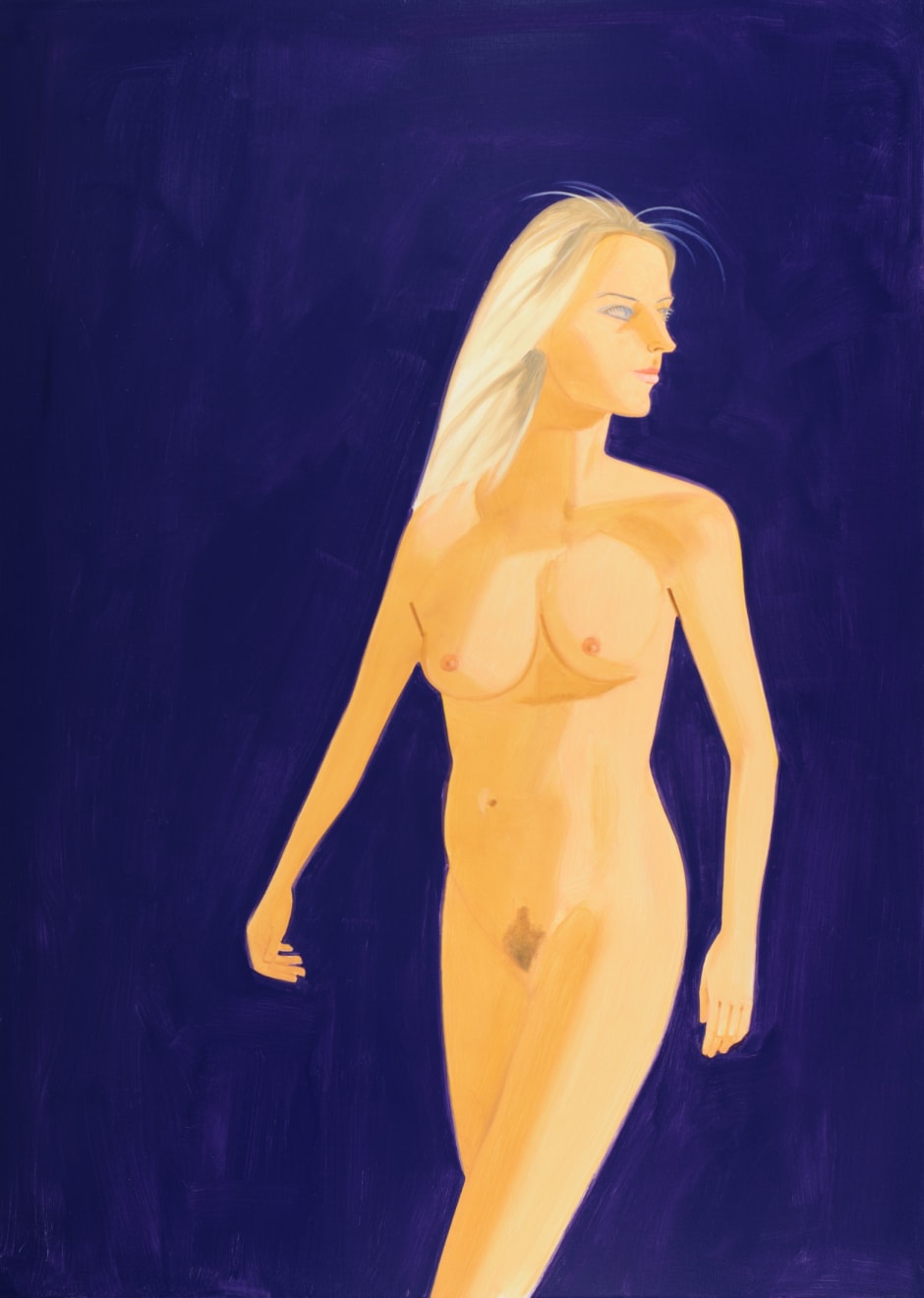 Alex Katz, ¨Nude on Blue¨, 2009