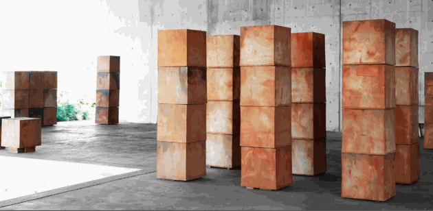 Bosco Sodi, vista do estúdio do artista, 2015