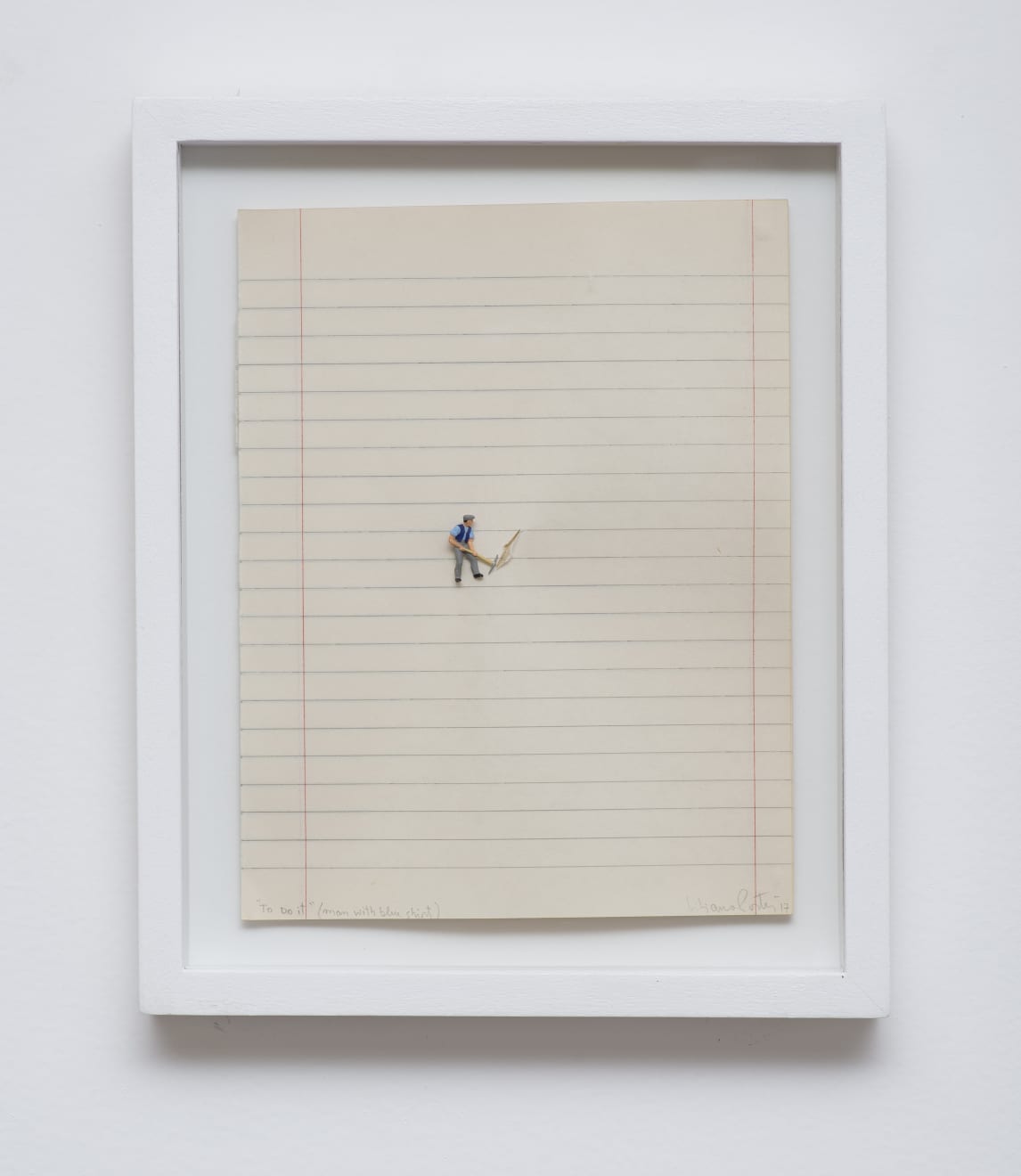 Liliana Porter, To Do It (Man with Blue Shirt) , 2017
