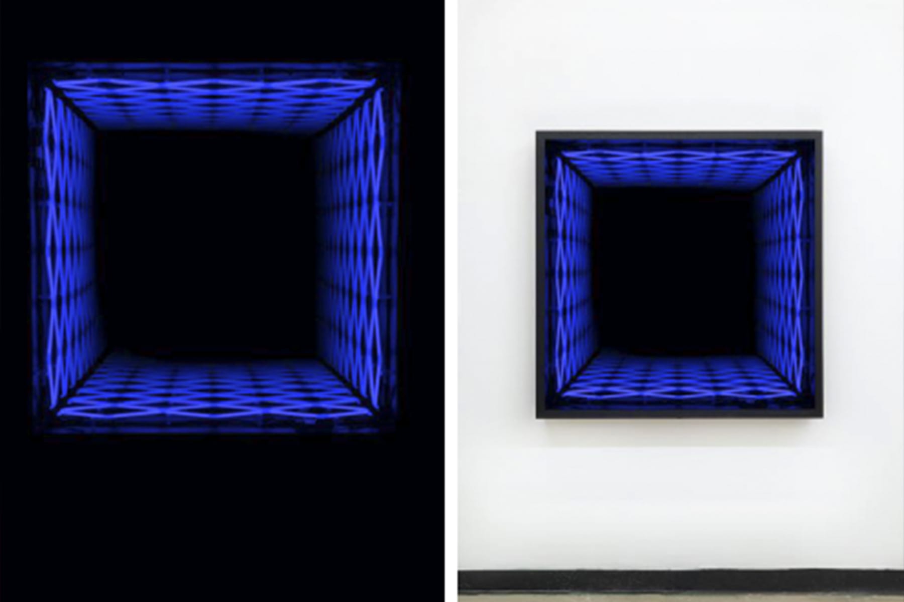 Iván Navarro, “Diamond (Blue)