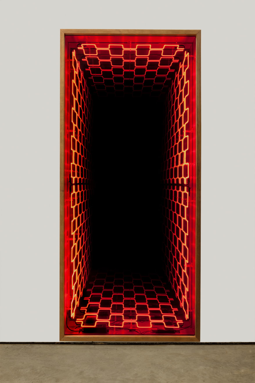 Iván Navarro, Tijolo Vertical (Vermelho), 2020