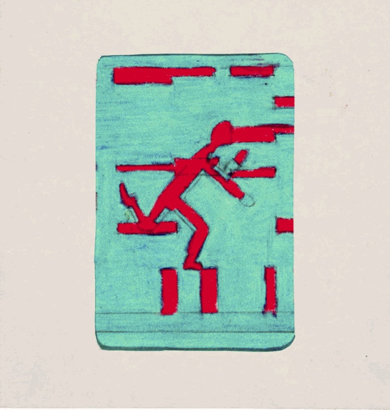 Analivia Cordeiro, 0°‹—›45° version I Scene and costume sketch II Possibility 1B, 1974