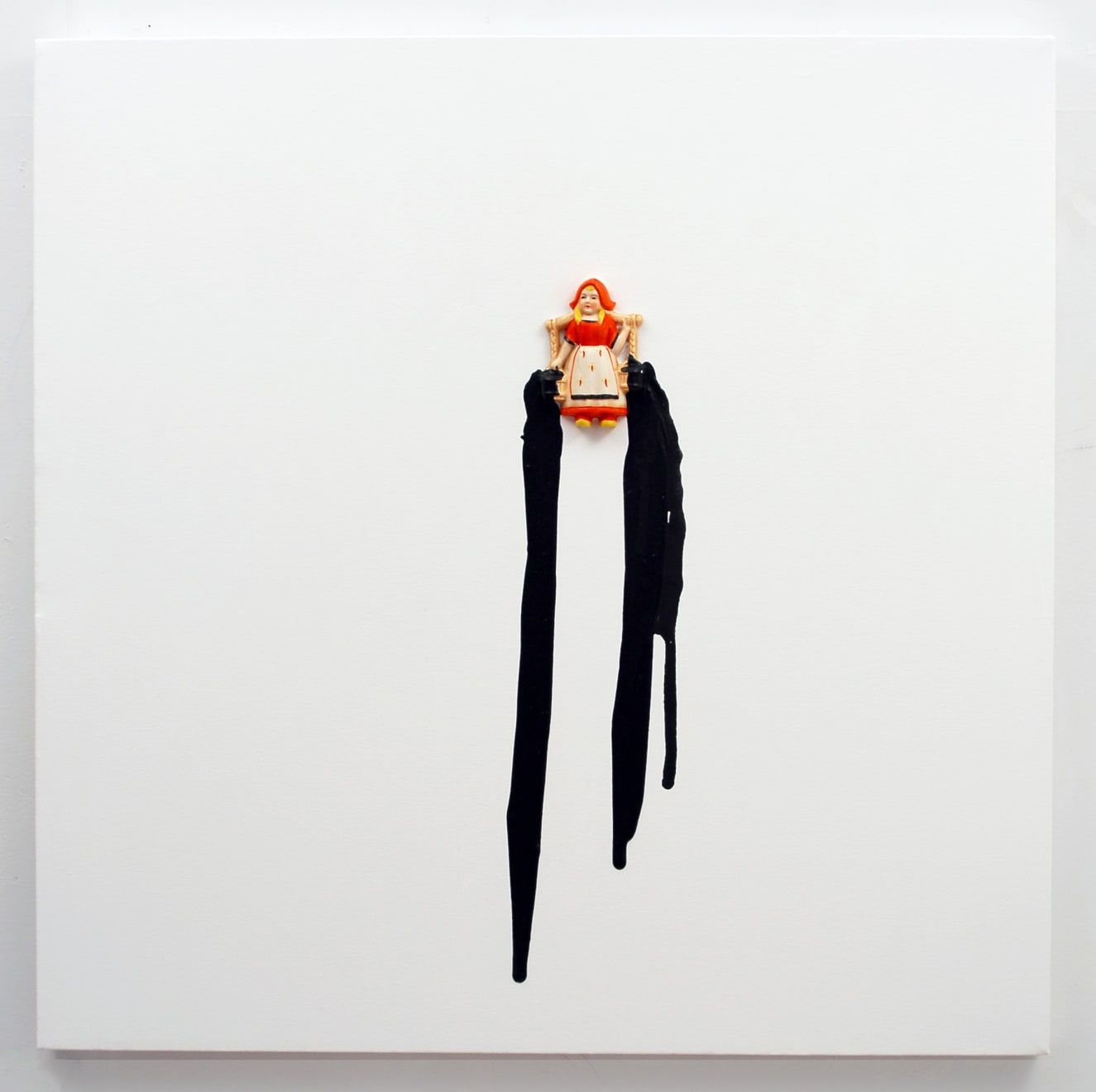 Liliana Porter, Untitled with black drips, 2008