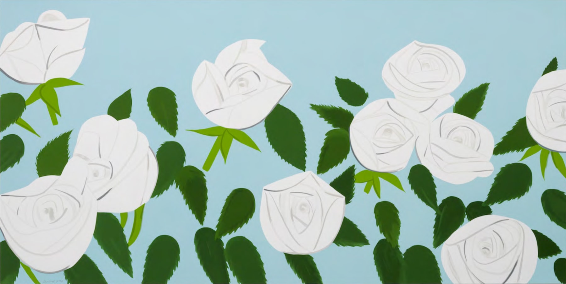 Alex Katz, ¨White Roses¨, 2014
