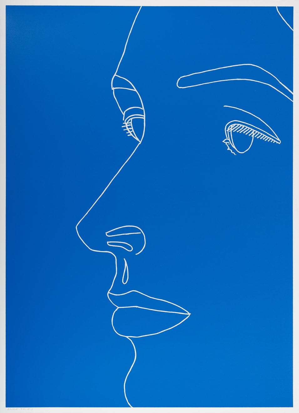 Alex Katz, ¨Vivien on Blue¨, 2007