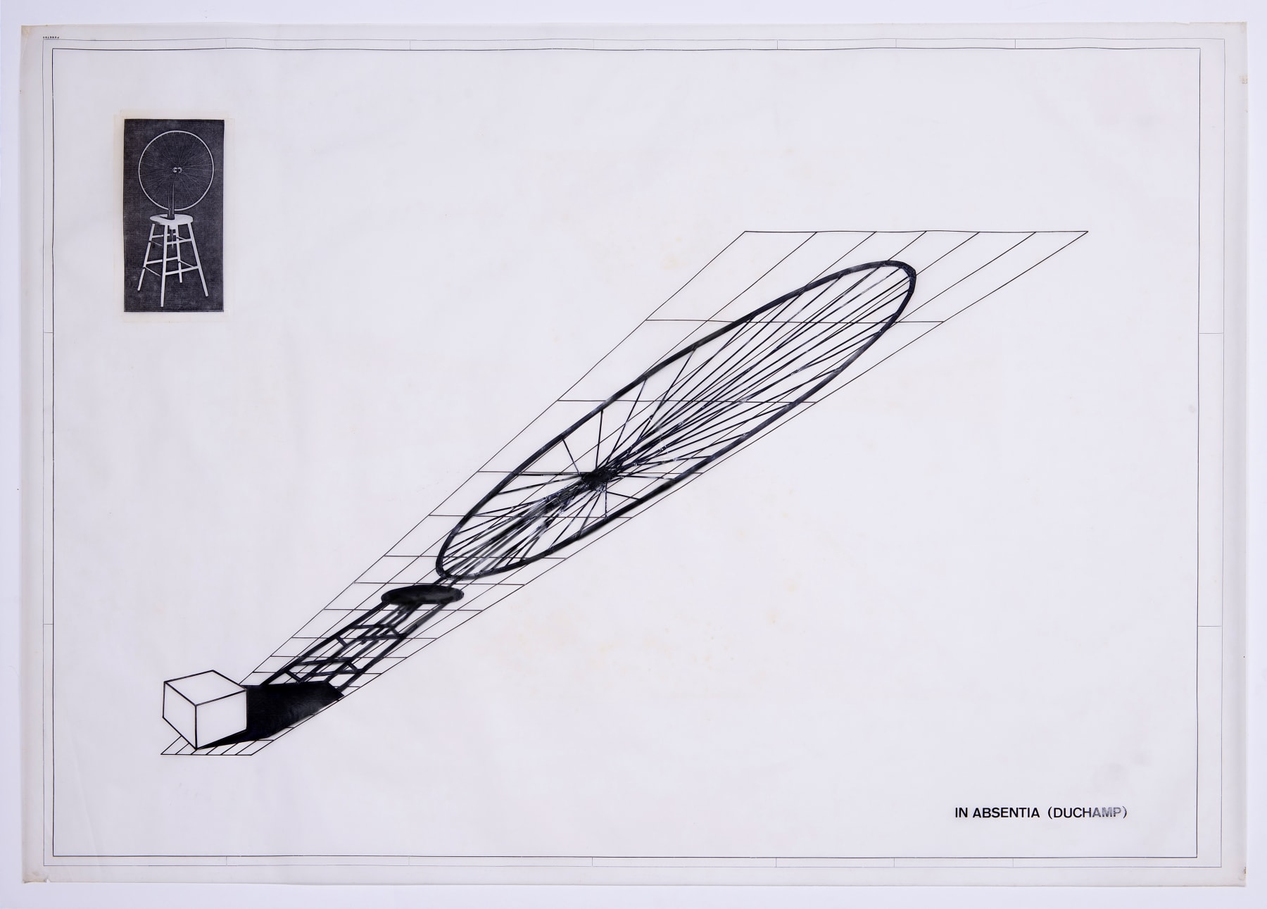 Regina Silveira, In Absentia (Duchamp), Projeto A, 1982