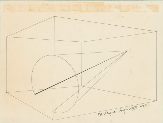Anthony McCall, ¨Line Describing a Cone¨, 1973