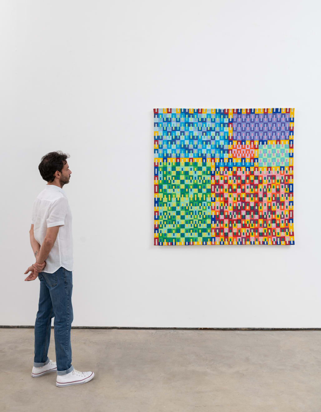 Delson Uchôa, “Construção I não posso esquecer Mondrian”, 2022