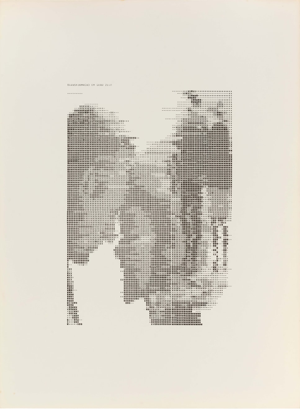 Waldemar Cordeiro, “Derivadas de uma imagem: Transformação em Grau 0”, 1969