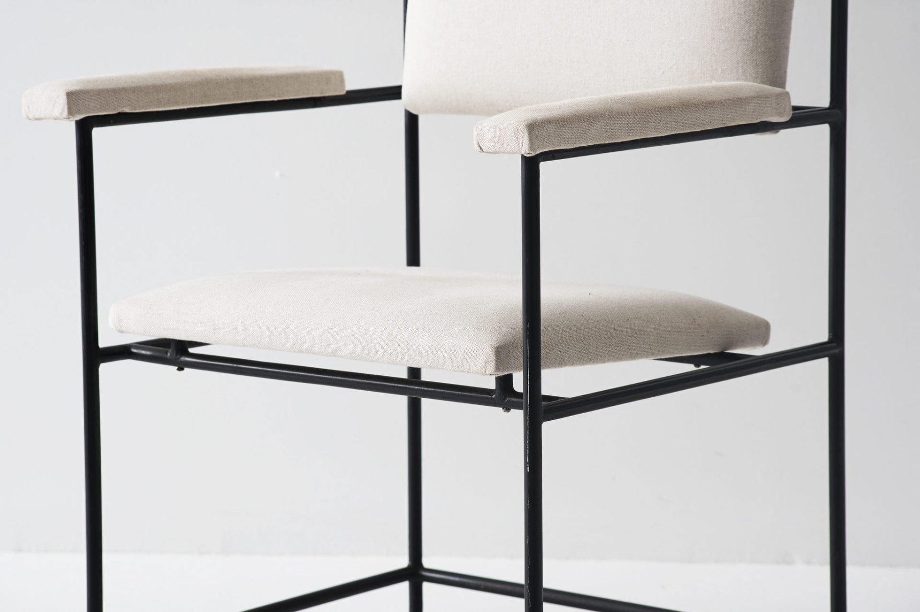 Geraldo de Barros, “Iron single armchair, manufactured by Unilabor”, 1955
