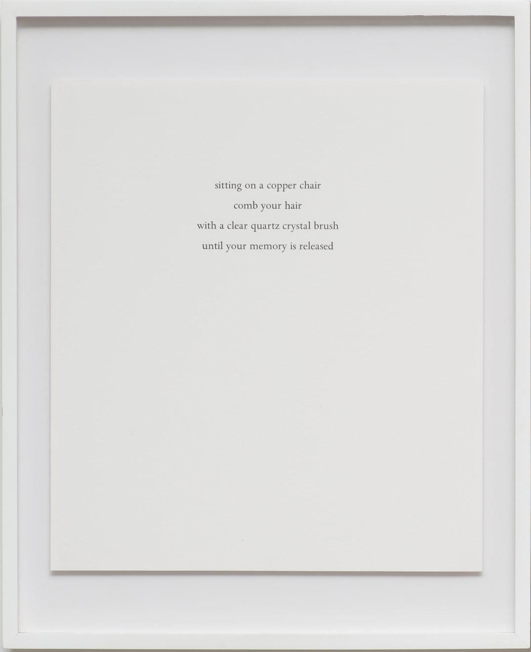 Marina Abramovic, Spirit Cooking, 1996