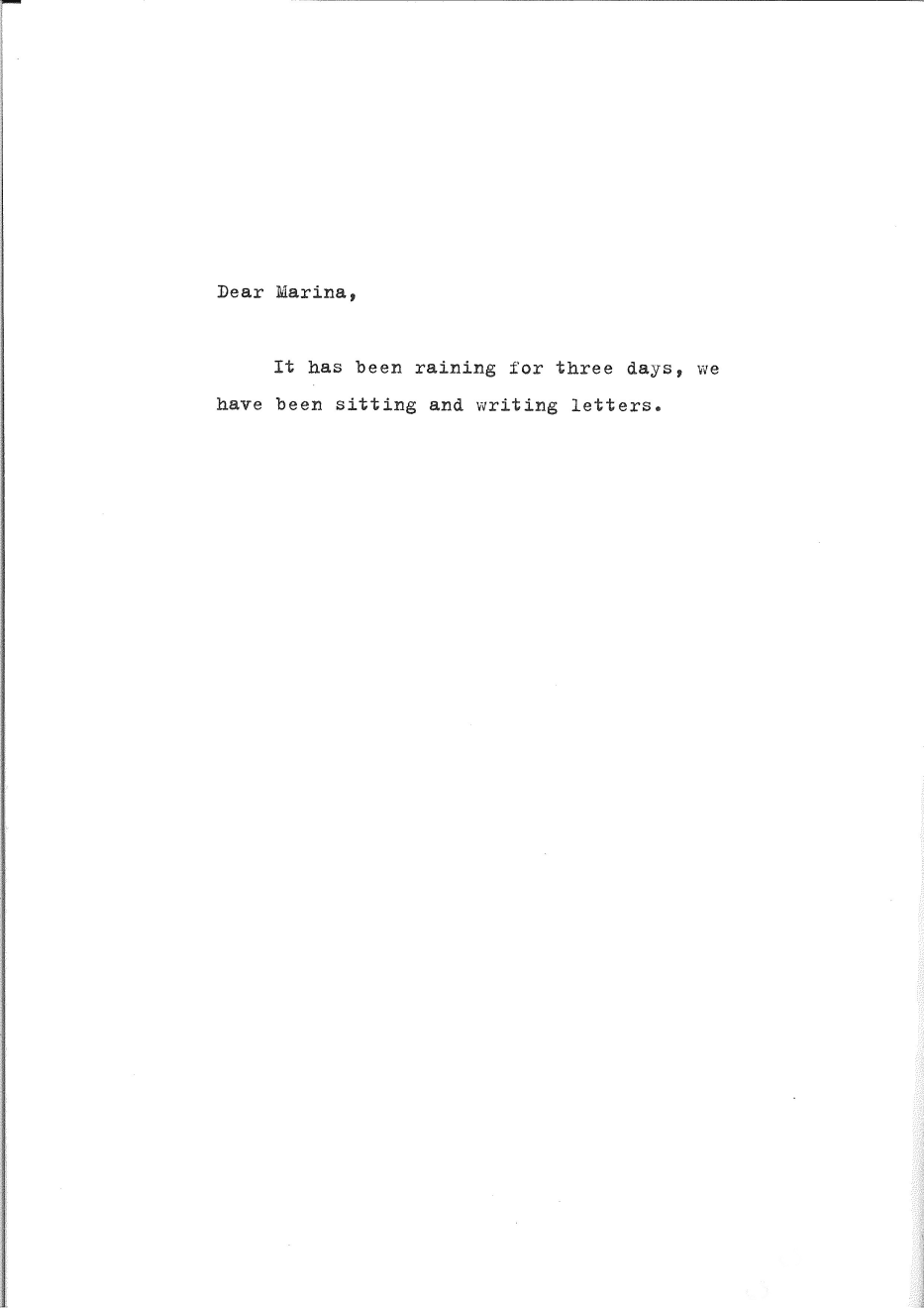 Marina Abramovic, 97 Pisama / 97 Letters, 2008