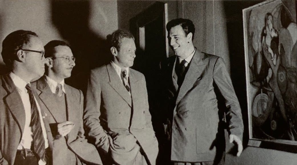 Members of the Ruptura Group: Lothar Charoux, Anatol Wladyslaw, Kazmer Féjer and Waldemar Cordeiro (from left to right)