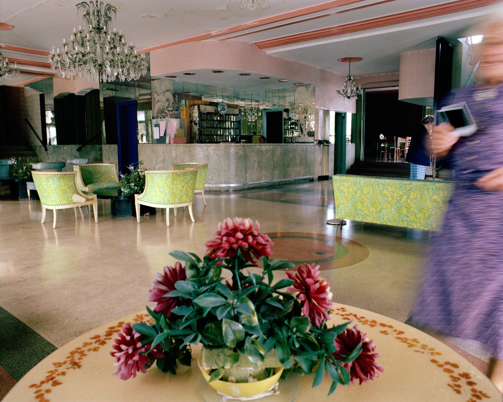 Gay Block, Untitled (Interior - Green Chairs, Polaroid), South Beach, Miami, 1982-85