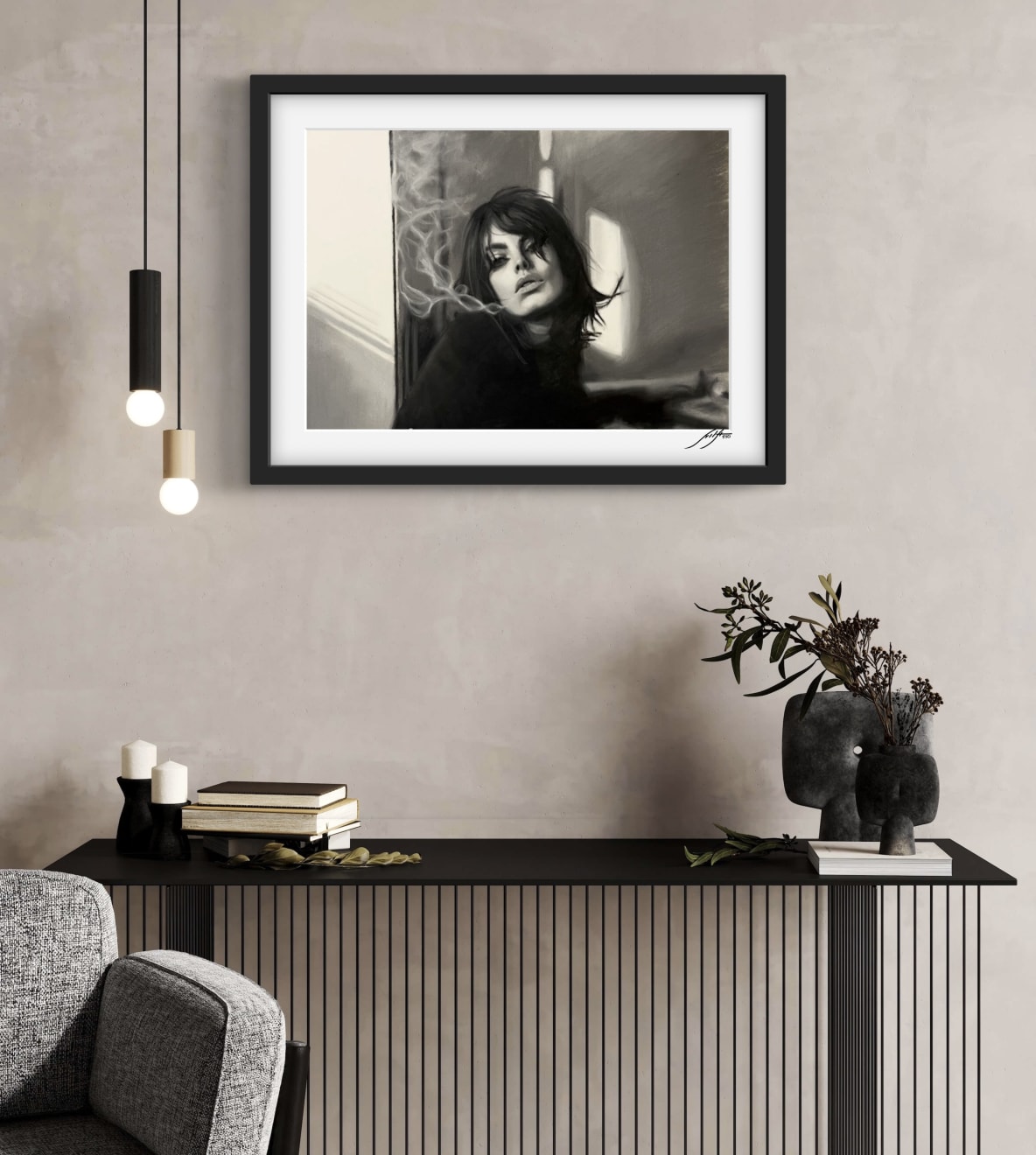 'Waiting' Limited Edition Print. Large , 2024