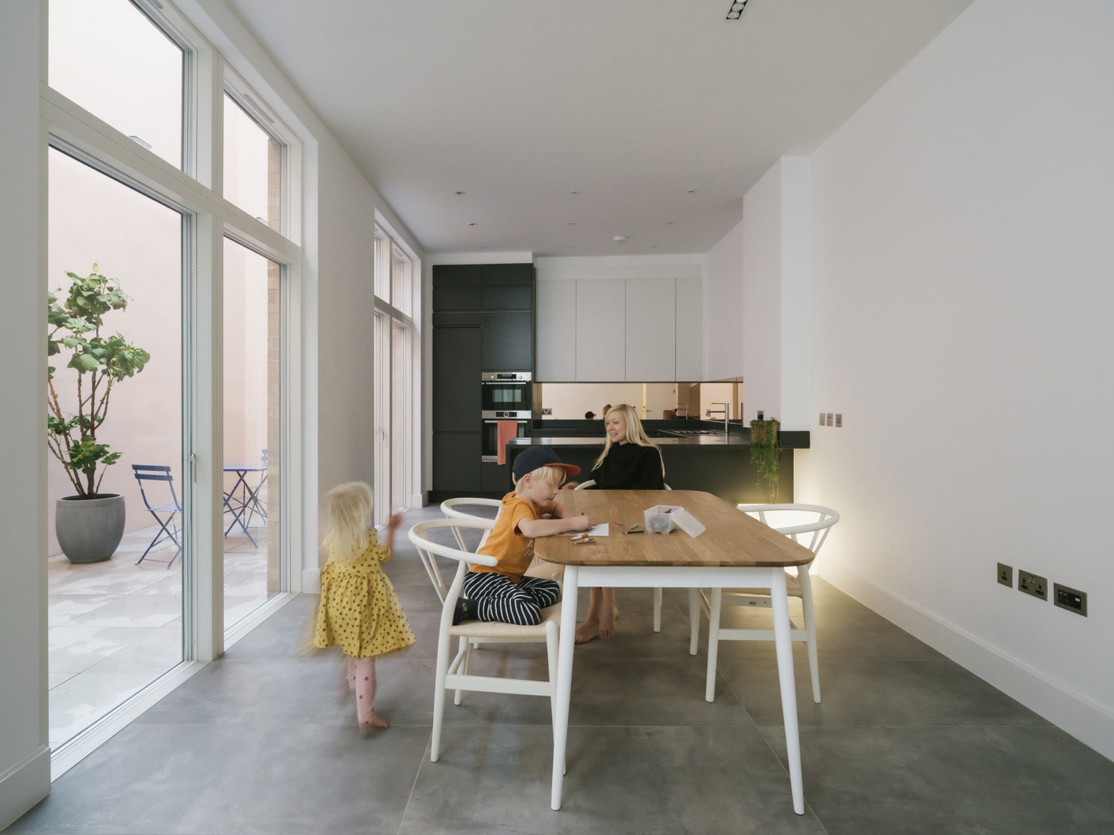 Penrose Mews, Penrose Interior, open plan living room, 2020
