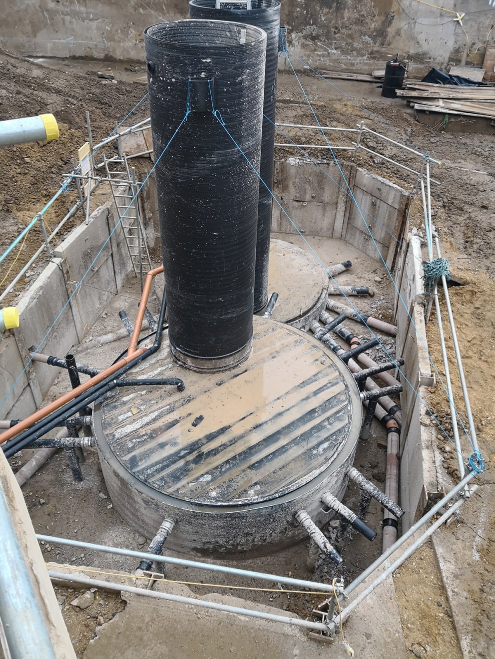Penrose Mews, Penrose Construction, drainage tanks, 2020