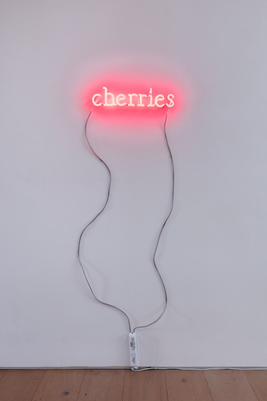 Douglas Gordon cherries, 2021 Neon 11 x 45,8 x 3 cm (GOR 041)