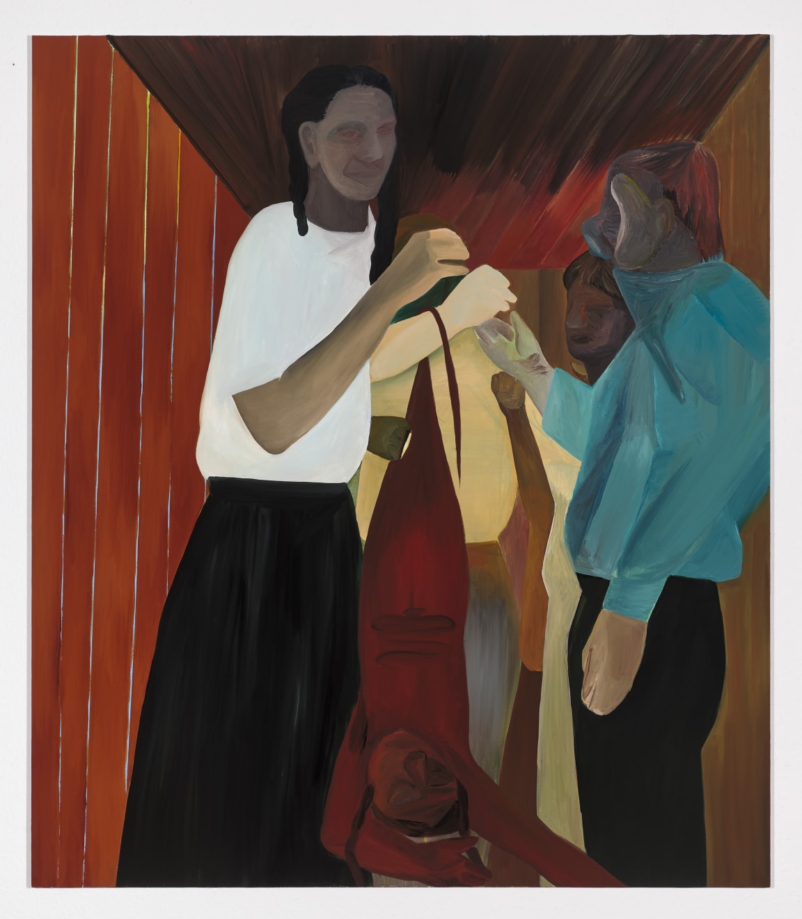 Dominika Kowynia Twist Yourself [Skręć się], 2021 Oil on canvas 150 x 130 cm | 59 1/8 x 51 1/8 in (KOWY0008)