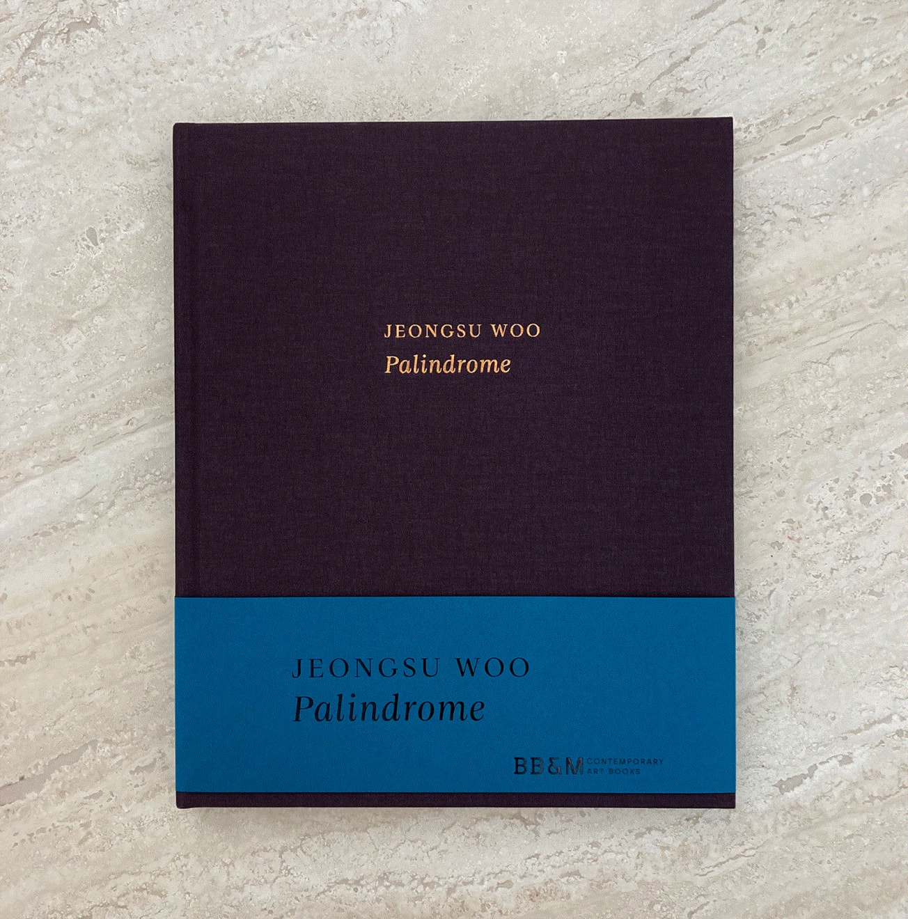 JEONGSU WOO: PALINDROME. PUBLISHED BY BB&M, 2023. HARDCOVER CATALOGUE WITH ESSAY BY YOO JINSANG. 103 PAGES WITH COLOR PLATES.