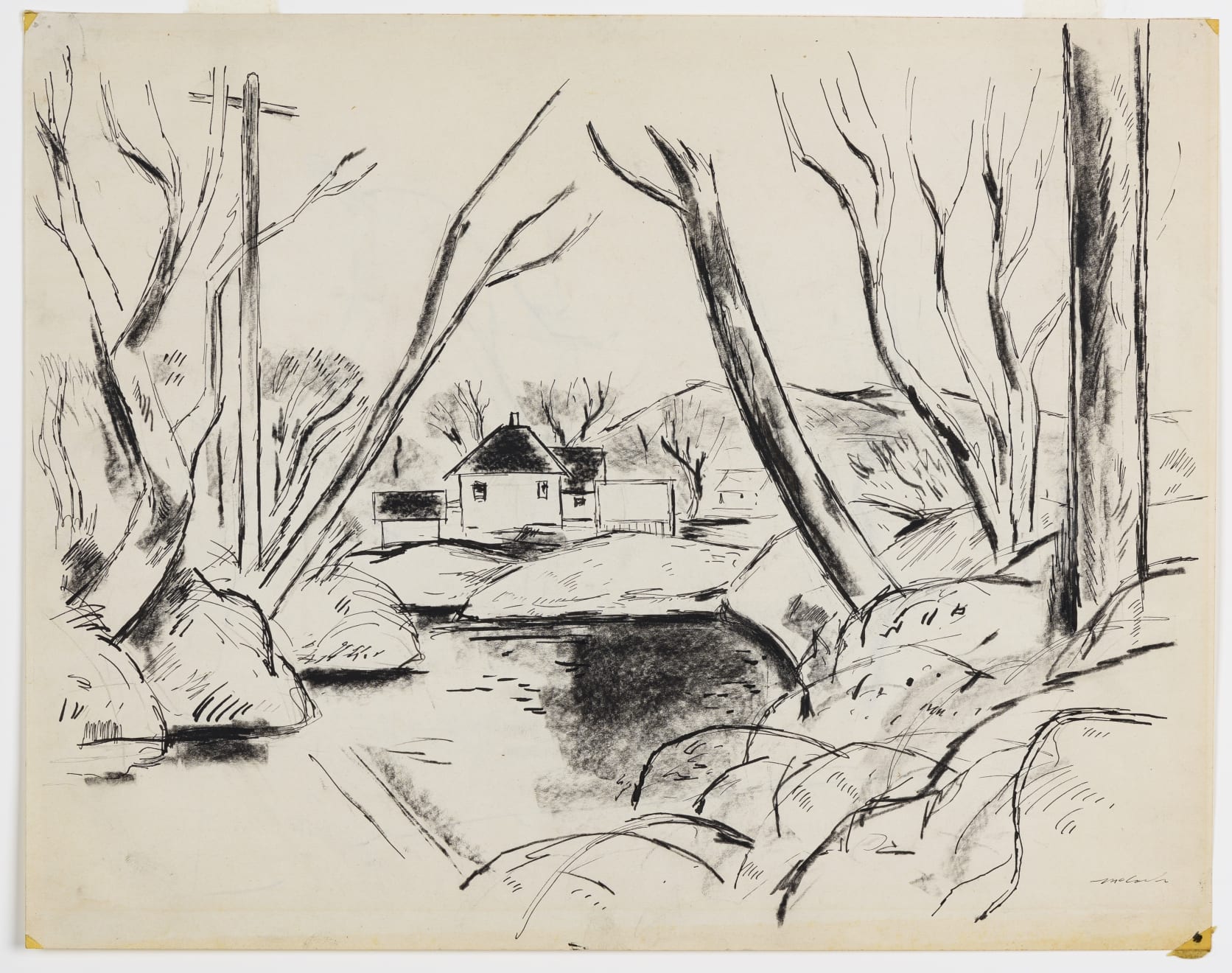 David McCosh (1903-1981), Millrace, 1940's