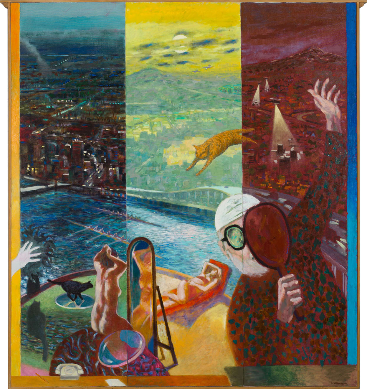 George Johanson (1928-2022), Nocturnal Mirrors, 1986