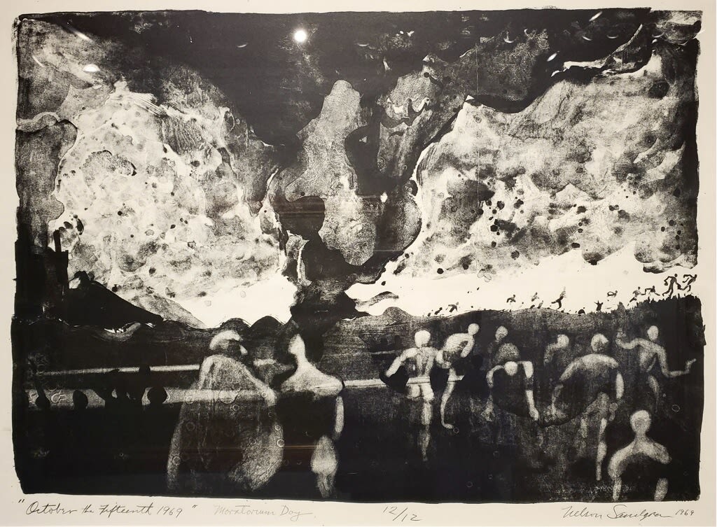 Nelson Sandgren (1917-2006), Moratorium Day, 1969