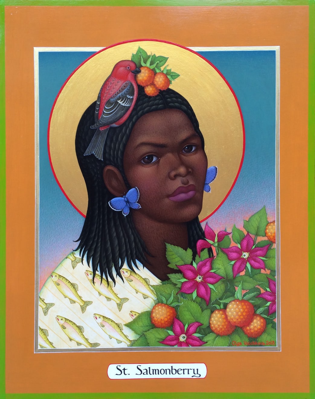 OLGA VOLCHKOVA, St. Salmonberry Print also available Karin Clarke