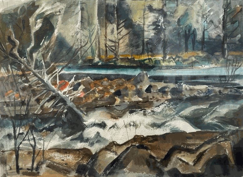 Nelson Sandgren (1917-2006) Mountain and Stream