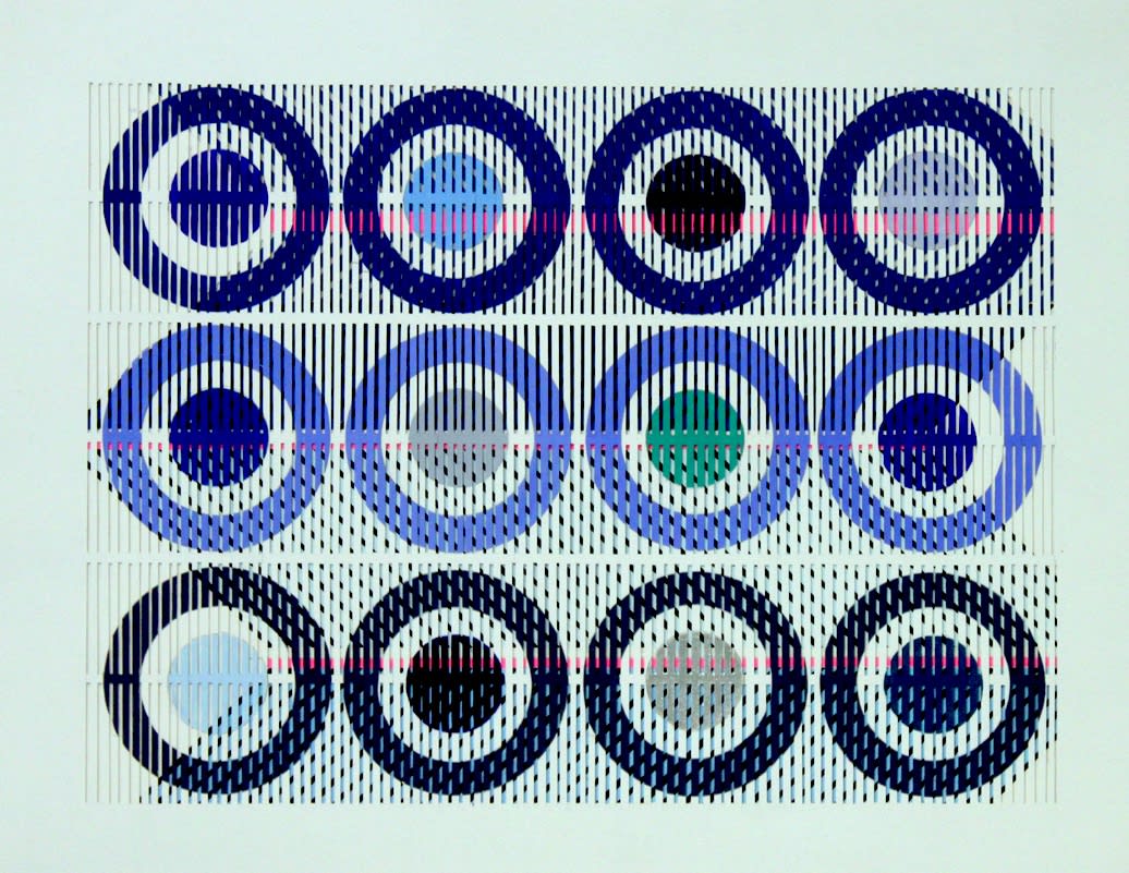 Gahae Park, Light Drawing-poem: Time in blue, 2021