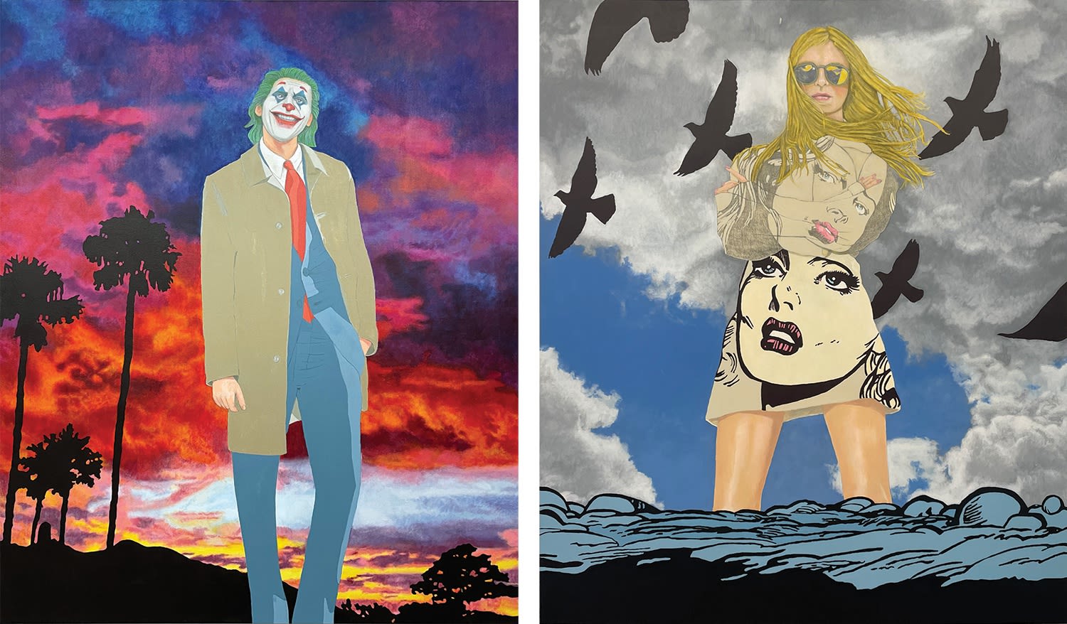 Jerry Kearns, Boll Weevil (Diptych), 2021