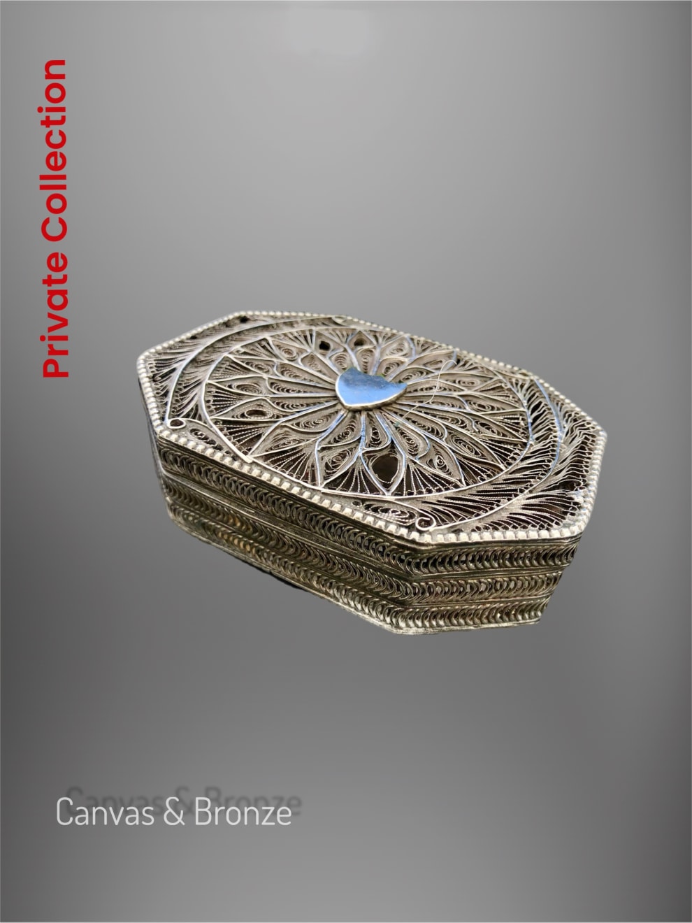 Anonymous, Antique Silver Filigree - Nawab of Oudh Jewelry Box, 1950