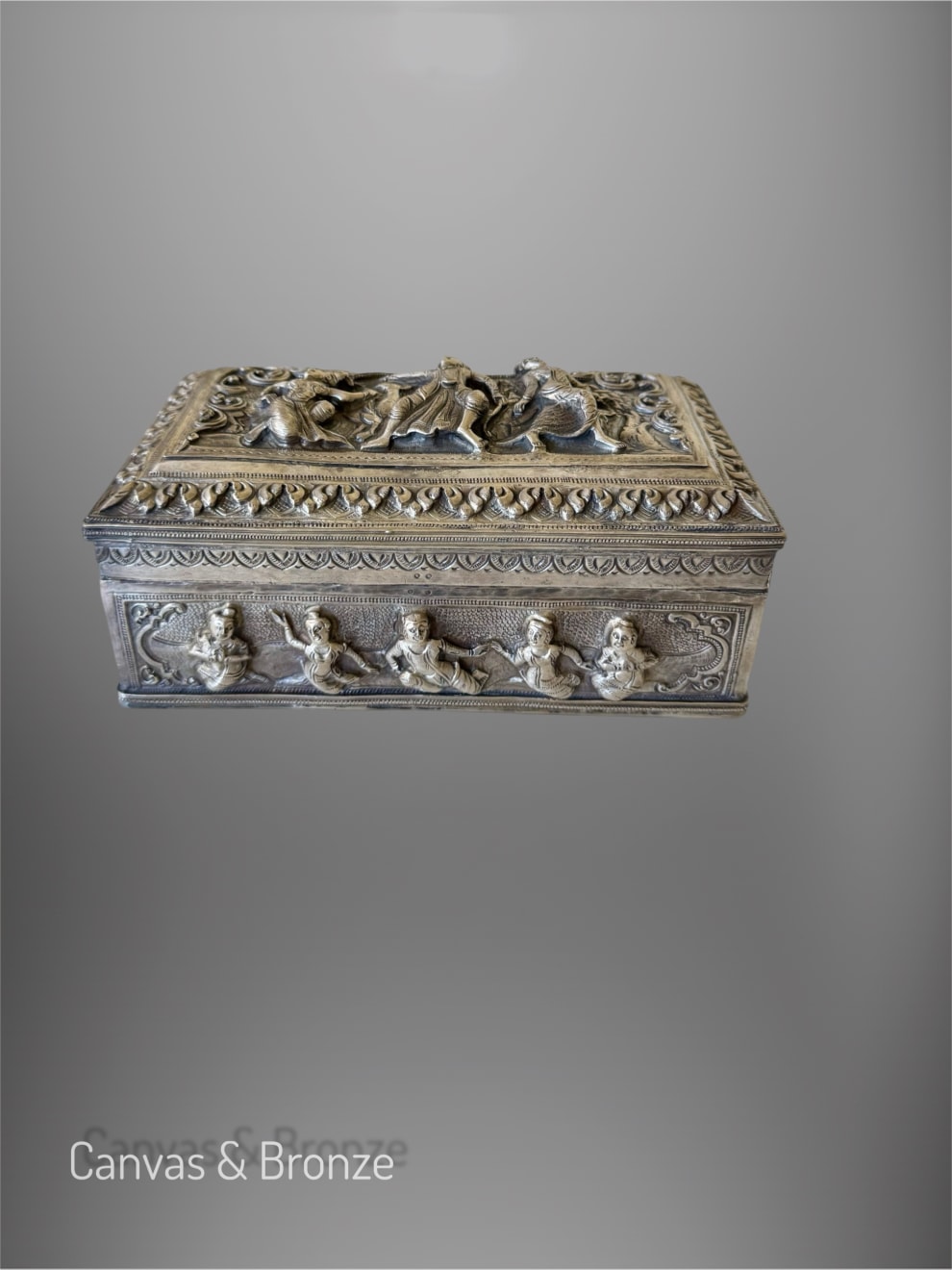 Anonymous, Burmese Antique Silver Box