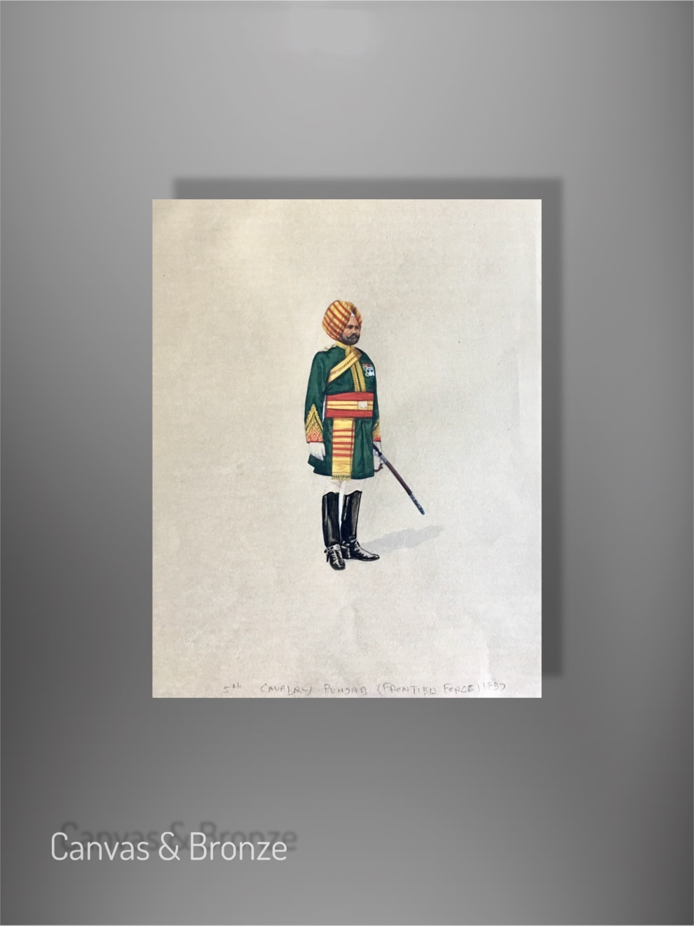 Santosh k Sharma, British Raj Soldier - 5th Cavalry Punjab Frontier Force (M)