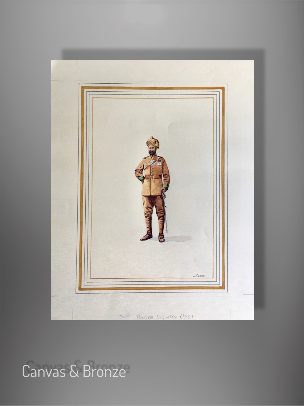 Santosh k Sharma, British Raj Soldier - 33rd Punjab Infantry (1905)