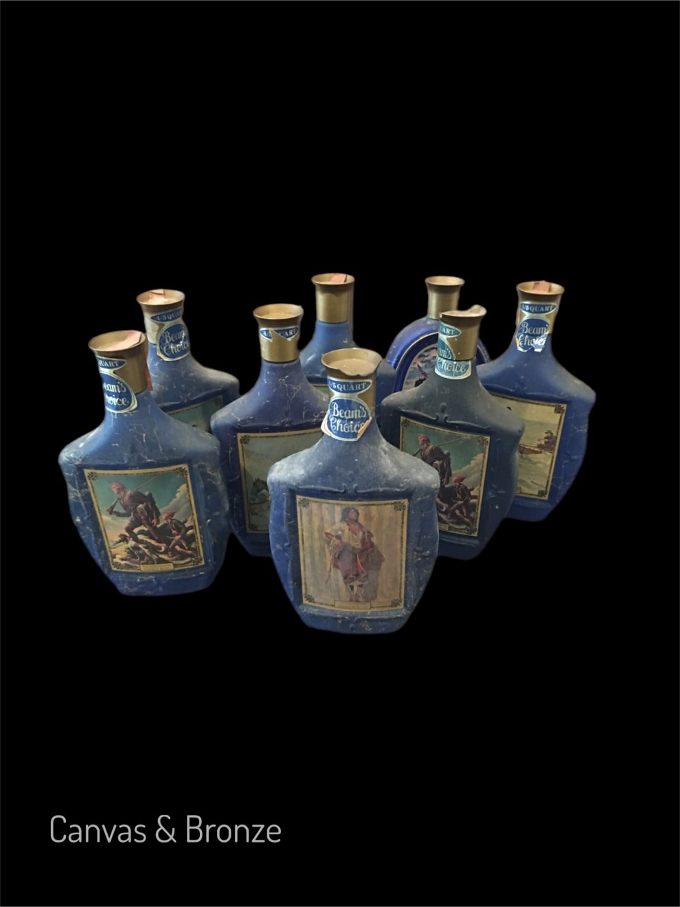 Anonymous, Antique Jim Beam Whiskey bottles - 8