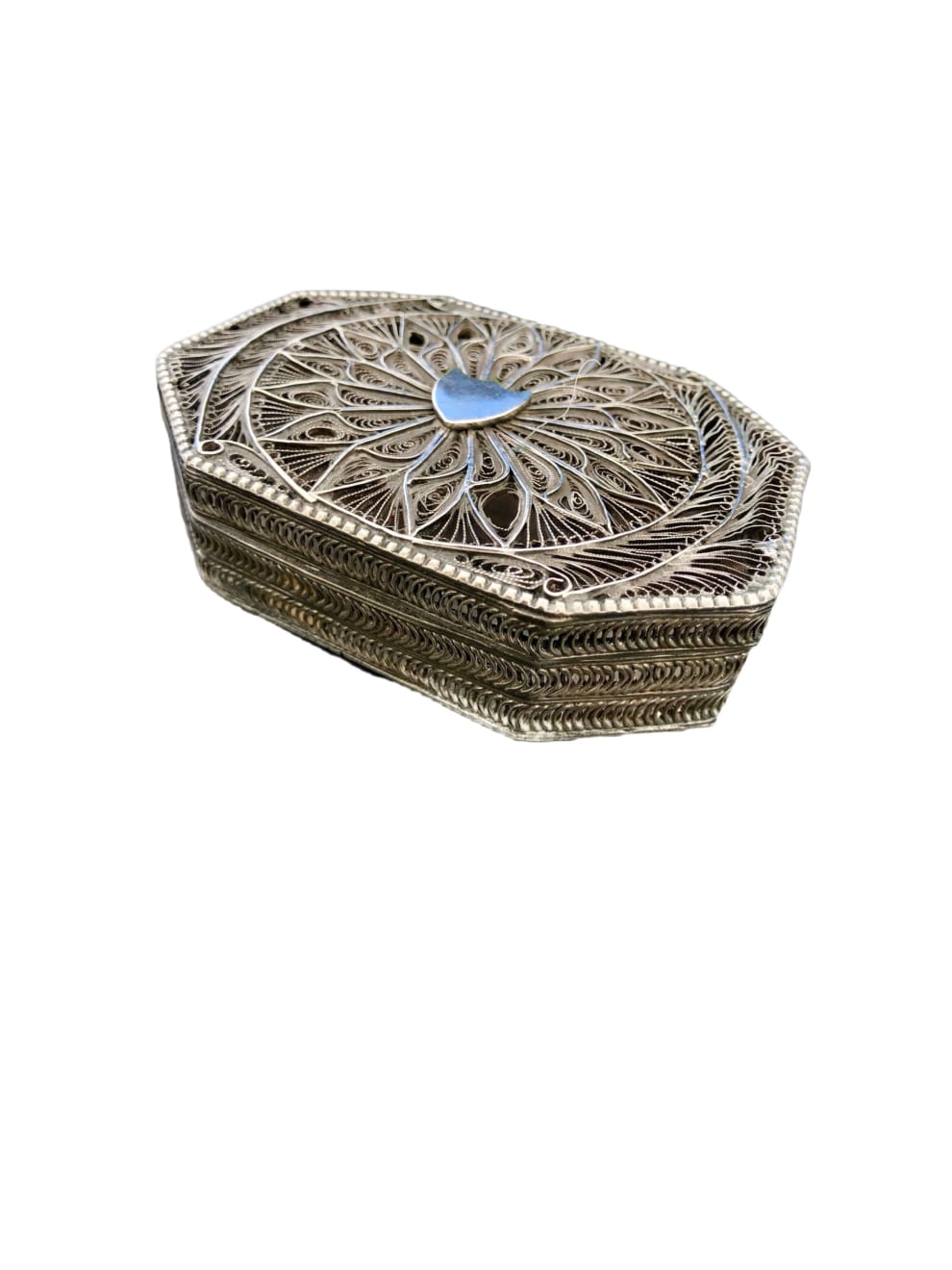 Anonymous, Antique Silver Filigree - Nawab of Oudh Jewelry Box, 1950