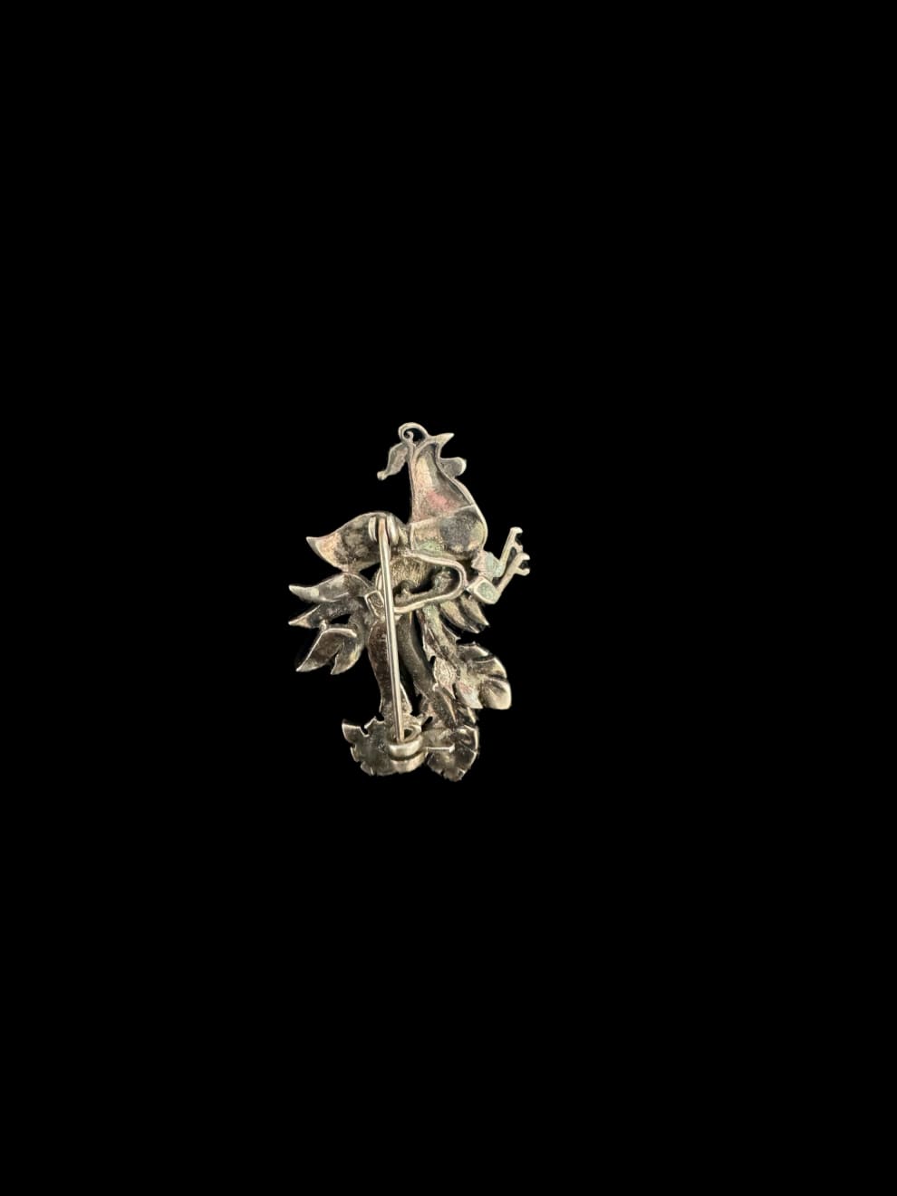 Anonymous, Sterling Silver Rooster Brooch